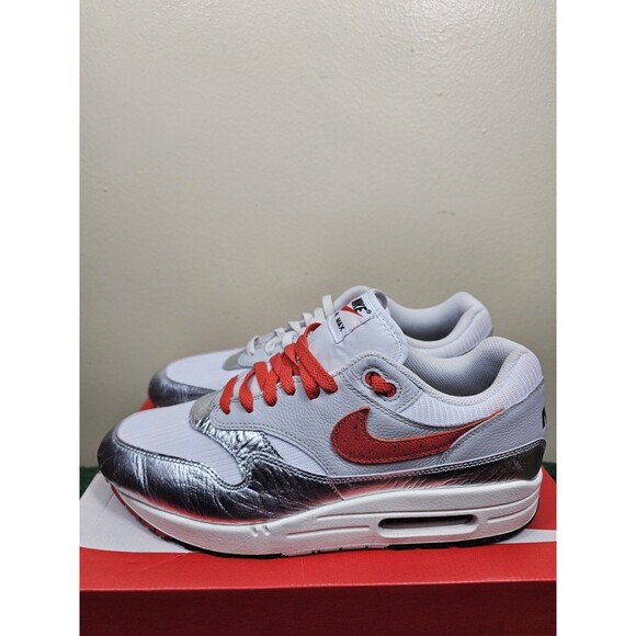 Nike Air Max 1 PRM White Chili Red Men's Size 11 HF7746-100 - Picture 1 of 12